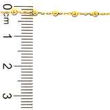 Tobillera (bolitas) en oro amarillo 10kt. 26CM