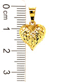 Dije (corazón) en oro amarillo 10k