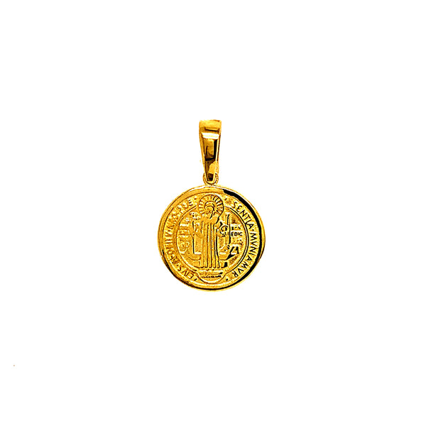 Dije (san benito) en oro amarillo 10k
