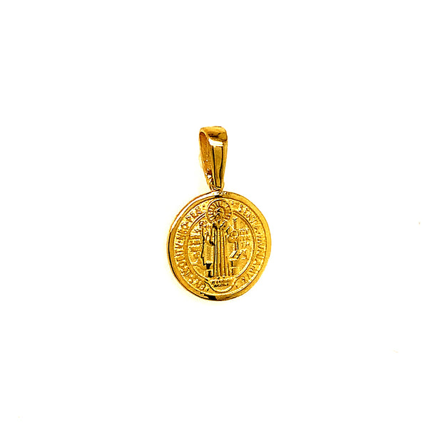 Dije (san benito) en oro amarillo 10k