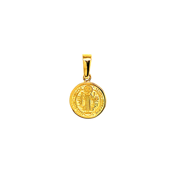 Dije (san benito) en oro amarillo 10k