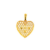 Dije (corazón) en oro amarillo 10k