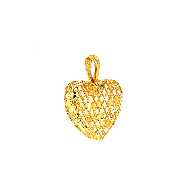 Dije (corazón) en oro amarillo 10k