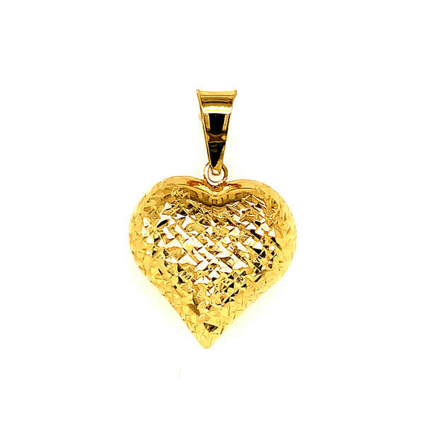 Dije (corazón) en oro amarillo 10k
