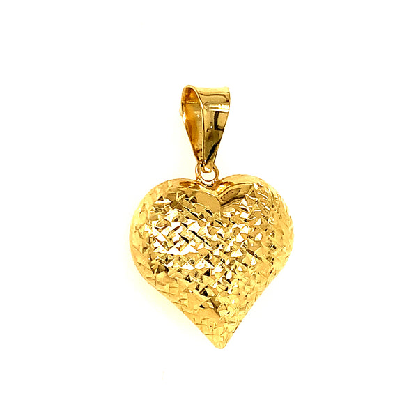 Dije (corazón) en oro amarillo 10k
