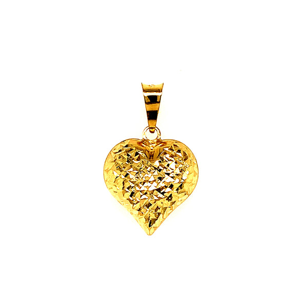 Dije (corazón) en oro amarillo 10k