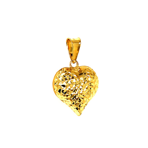 Dije (corazón) en oro amarillo 10k