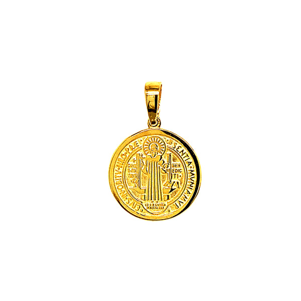 Dije (san benito) en oro amarillo 10k