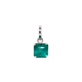 Dije de esmeralda en plata 925.