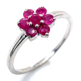 Anillo de rubí en plata 925