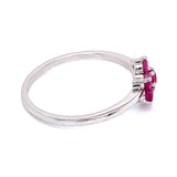 Anillo de rubí en plata 925
