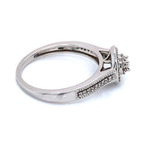 (SOFIA) Anillo con diamantes en oro blanco 10k