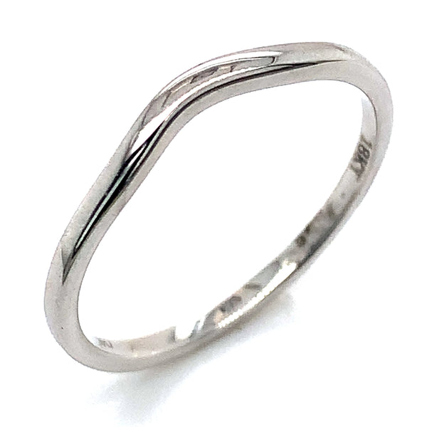 Banda en oro blanco 18k