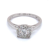 (MIA) Anillo con diamantes en oro blanco 18kt