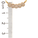(SOFIA) Collar con diamantes en oro amarillo 10kt.