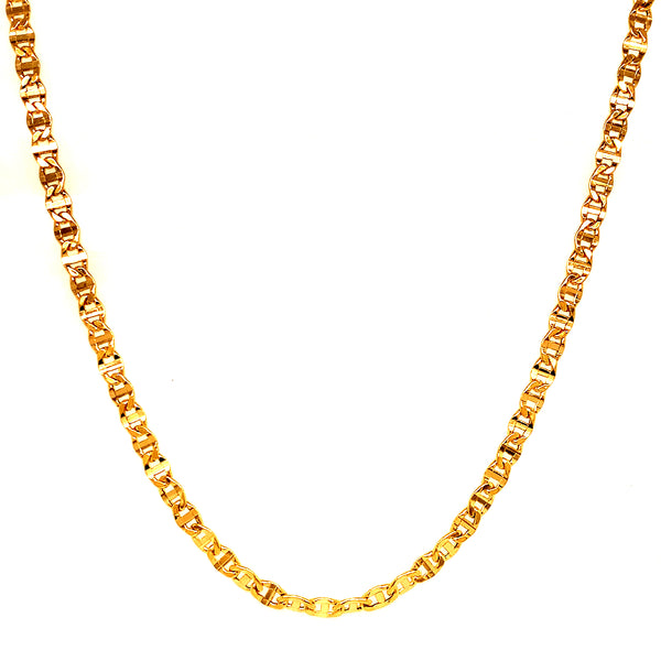 Cadena (gucci) en oro amarillo 10kt. 60cm