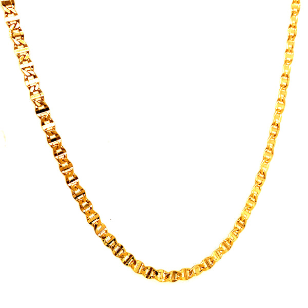Cadena (gucci) en oro amarillo 10kt. 60cm