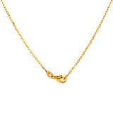 Collar (trébol dorado) en oro amarillo 10kt. 45cm
