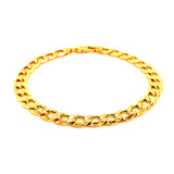Pulsera gourmet en oro amarillo 10kt. 20cm