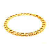 Pulsera gourmet en oro amarillo 10kt. 20cm