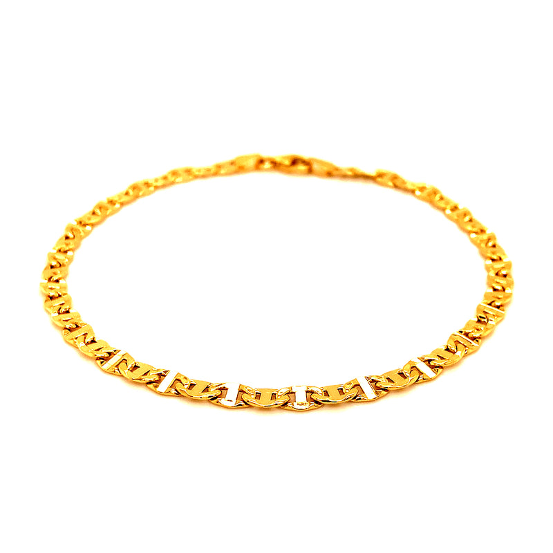 Pulsera gucci en oro amarillo 10kt. 21cm