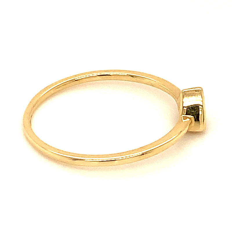 Anillo de peridoto en oro amarillo 10kt.  ANTES:  $229.00