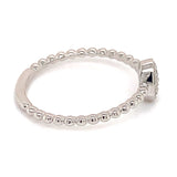 (SOFIA) Anillo con diamantes en oro blanco 10k