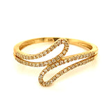 (ND) Anillo con diamantes en oro amarillo 14kt
