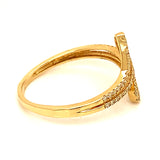 (ND) Anillo con diamantes en oro amarillo 14kt