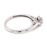 (ND) Anillo con diamantes en oro blanco 14k
