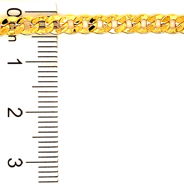Cadena (gourmet) 45cm en oro amarillo 10k