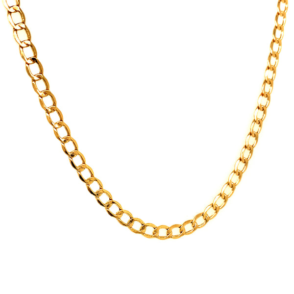 Cadena (gourmet) 45cm en oro amarillo 10k
