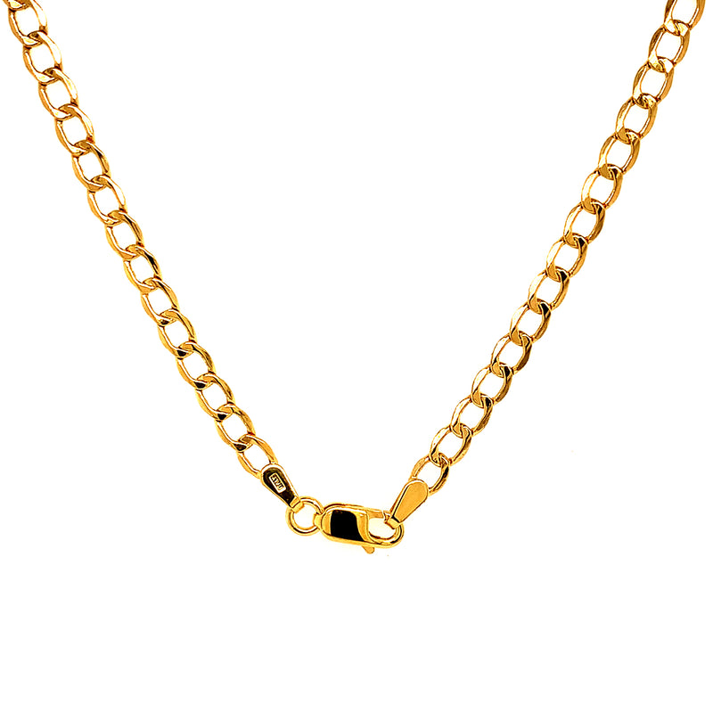 Cadena (gourmet) 45cm en oro amarillo 10k