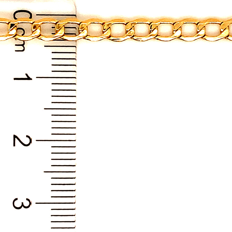 Cadena (gourmet) 45cm en oro amarillo 10k