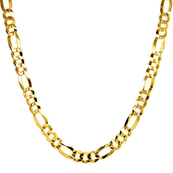 Cadena (cartier) en oro amarillo 10k 60cm