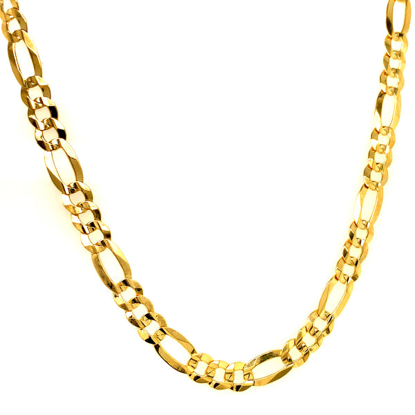 Cadena (cartier) en oro amarillo 10k 60cm