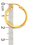 Argollas en oro 3 tonos 10k