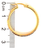 Argollas en oro 3 tonos 10k