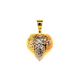 Dije (corazón) en oro 3 Tonos 10kt.