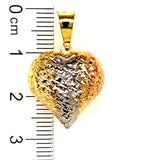 Dije (corazón) en oro 3 Tonos 10kt.