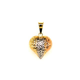 Dije (corazón) en oro 3 Tonos 10kt.