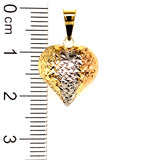 Dije (corazón) en oro 3 Tonos 10kt.