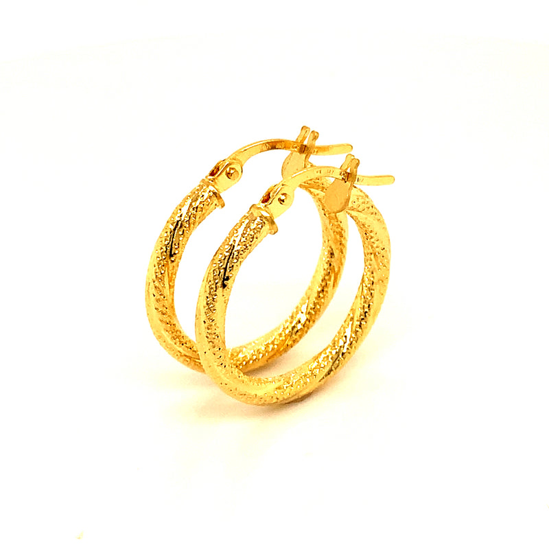 Argollas en oro amarillo 10k