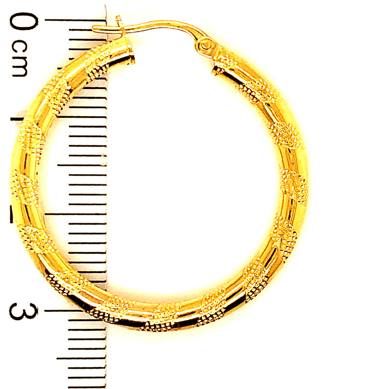 Argollas en oro amarillo 10k