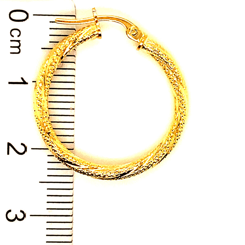 Argollas en oro amarillo 10k