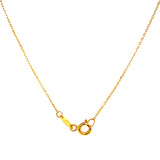 Collar (corazón) en oro amarillo 10kt. 45cm