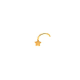 Piercing de nariz (estrella) en oro amarillo 10kt.
