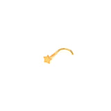 Piercing de nariz (estrella) en oro amarillo 10kt.