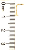Piercing de nariz (estrella) en oro amarillo 10kt.