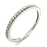 (LD) Set de anillos con diamantes de laboratorio en oro blanco 10kt.